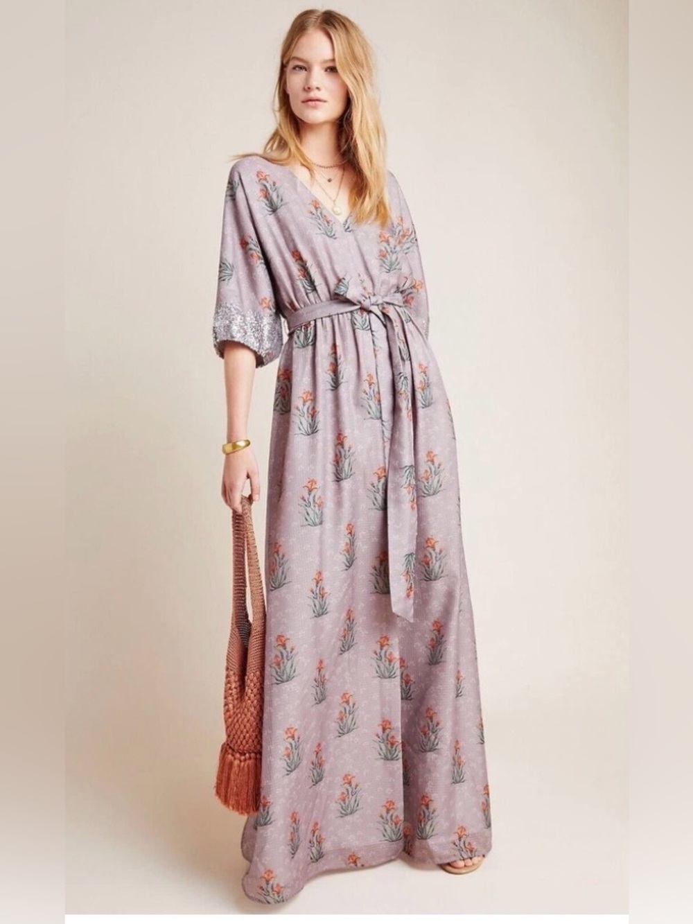 Anthropologie Sachin & Babi Isolde Sequined Maxi Dress